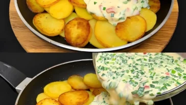 Kartoffel-Tortilla mit Käse nach Großmutters Rezept, herzhaft und lecker