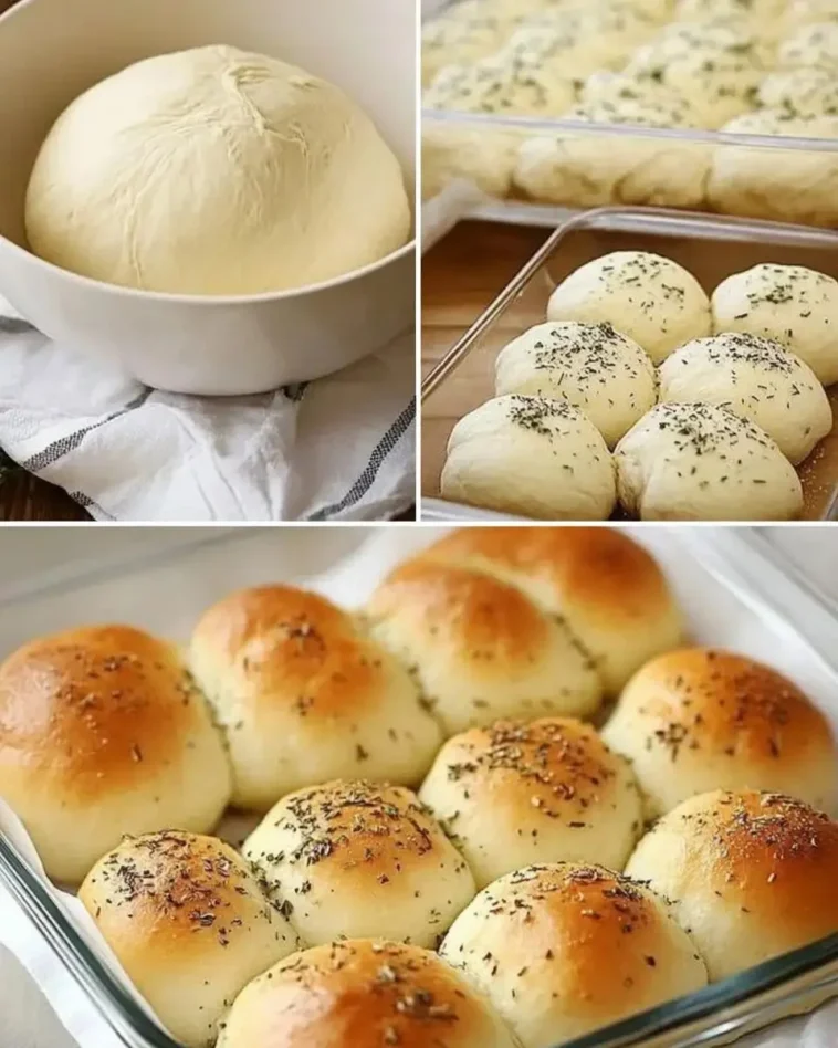 Hausgemachtes Knoblauchbrot 4 Hausgemachtes Knoblauchbrot mit frischem Knoblauch und Kräutern