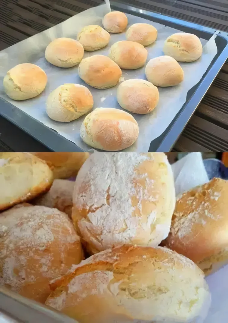 Joghurtbrötchen 4 Frisch gebackene Joghurtbrötchen mit goldbrauner Kruste