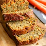 Karottenbrot 4 Köstliches hausgemachtes Karottenbrot mit frischen Karotten und Gewürzen.
