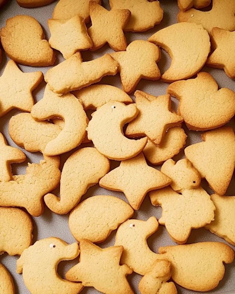 Klassische 3-2-1 Butterplätzchen 12 Klassische 3-2-1 Butterplätzchen auf einem Teller