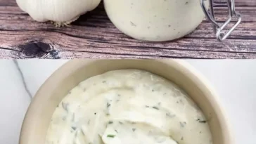 Knoblauchsauce in 3 Minuten zubereitet, Rezept von Oma.