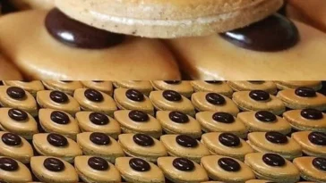 Knusprige Kaffeegebäck auf einem Teller für Kaffeekränzchen