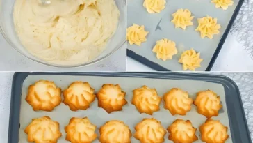 Leckere selbstgemachte Kokosmakronen frisch aus dem Ofen