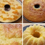 Mandarinen-Schmand-Gugelhupf 3 Saftiger Mandarinen-Schmand-Gugelhupf auf einem Kuchenteller
