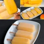 Mango Eis Lutscher 4 Erfrischender Mango Eis Lutscher für heiße Sommertage