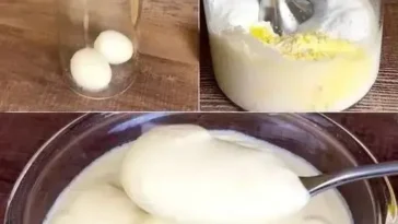 Hausgemachte Mayonnaise aus hartgekochten Eiern