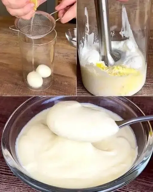 Mayonnaise aus hartgekochten Eiern 11 Hausgemachte Mayonnaise aus hartgekochten Eiern