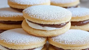 Leckere Nutella-Paradieskekse frisch gebacken, ideal als Snack oder Dessert.