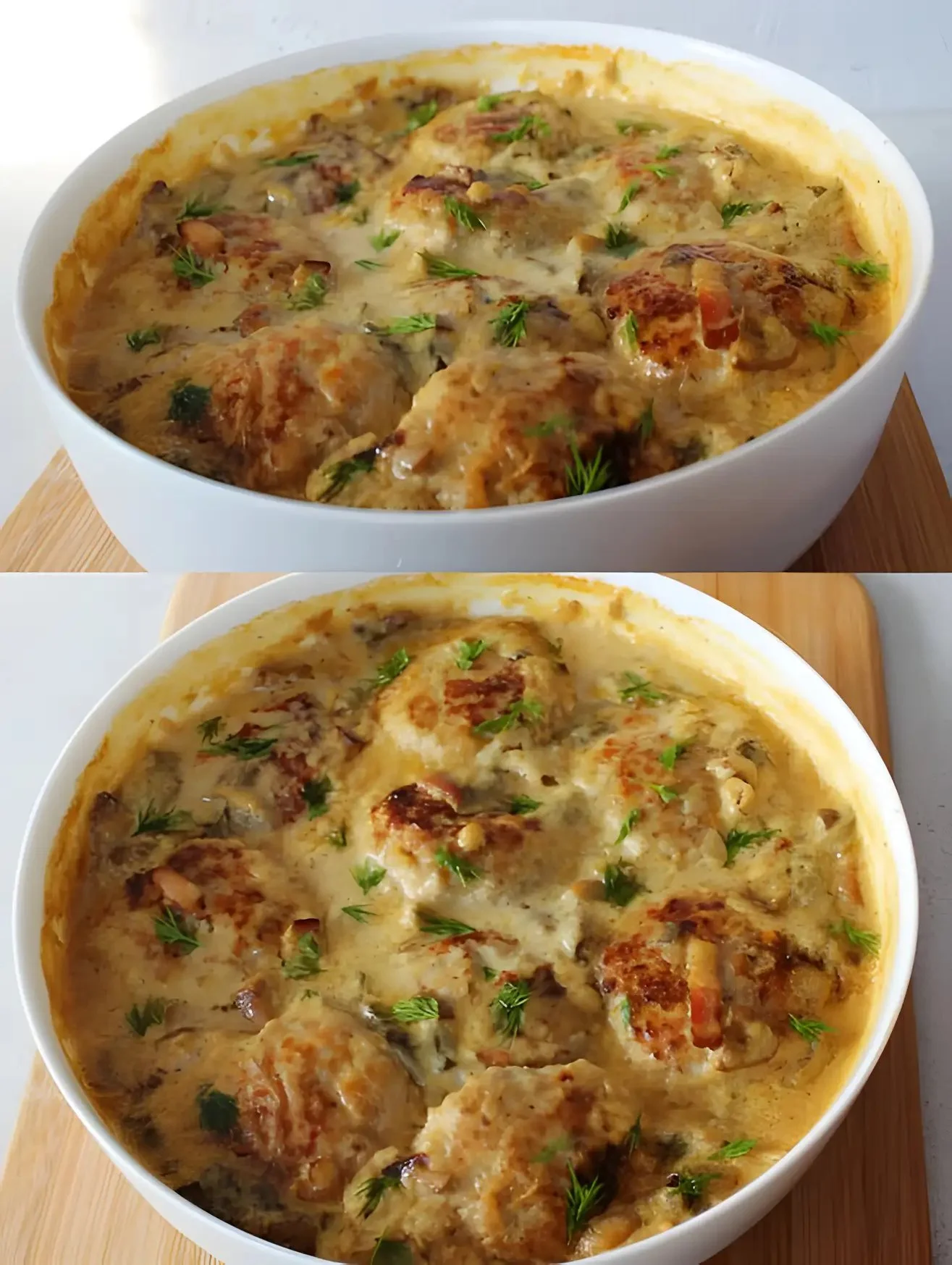 Ofenfrikadellen mit saftigen Champignons in Rahmsoße 2 ofenfrikadellen mit saftigen champignons in rahmso 2026 03 20 013910