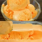 Orangeneis ohne Eismaschine 4 Orangeneis ohne Eismaschine - einfaches Rezept für hausgemachtes Eis.