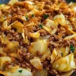 Spitzkohlpfanne mit Hackfleisch - Schnell und lecker für den Alltag 3 Spitzkohlpfanne mit Hackfleisch auf einem Teller, appetitlich angerichtet