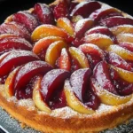 Welbester Pflaumenkuchen 4 Ein köstlicher Pflaumenkuchen mit saftigen Pflaumen und goldbraunem Boden
