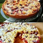 Zwetschgenkuchen mit Vanillepudding 3 Zwetschgenkuchen mit Vanillepudding - leckerer Obstkuchen Rezept