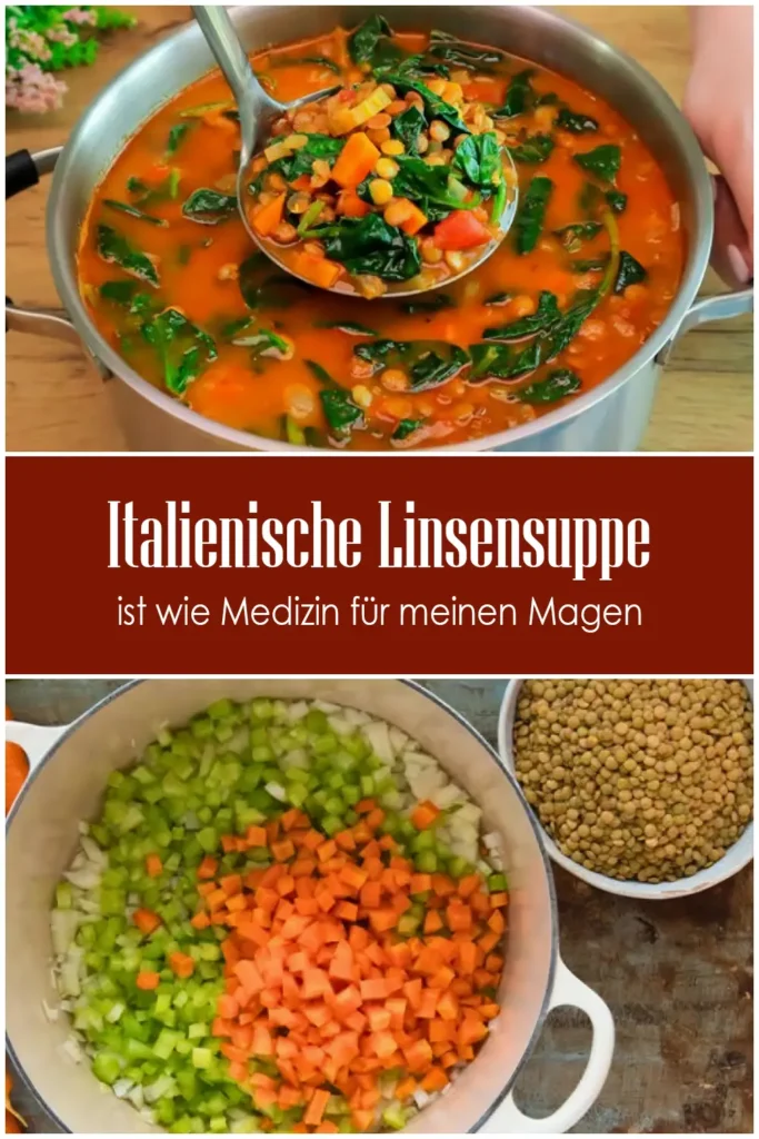 Italienische Linsensuppe 2 Italienische Linsensuppe ist wie Medizin fur meinen Magen