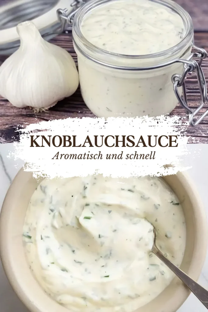 Knoblauchsauce in 3 Minuten wie von Oma 1 Knoblauchsauce in 3 Minuten wie von Oma