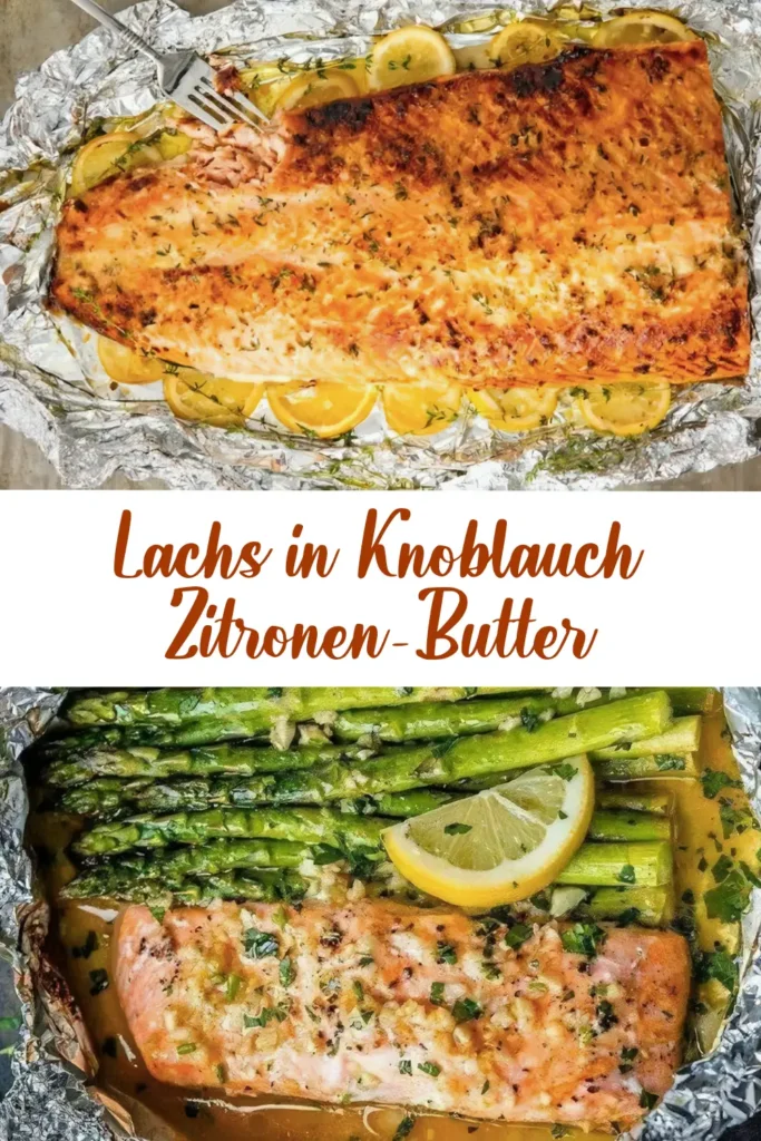 Lachs in Knoblauch-Zitronen-Butter 1 Lachs in Knoblauch Zitronen Butter