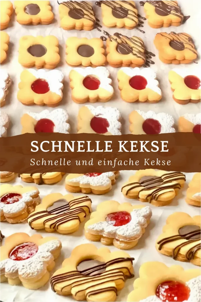 Spitzbuben 1 Leckere Kekse die Sie in 5 Minuten zubereiten Schnell einfach und mit wenigen Zutaten 2