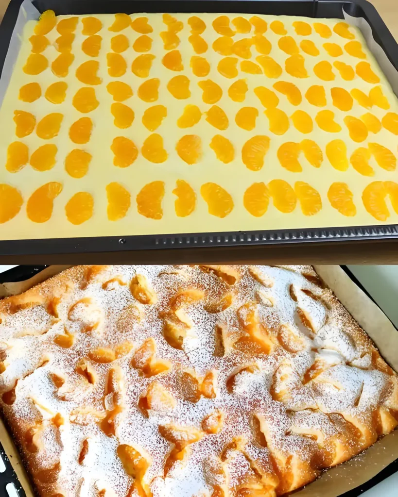 Mandarinen Blechkuchen in 10 Minuten 1 Mandarinen Blechkuchen in 10 Minuten gebacken W2xEX 2.5x Q99 result