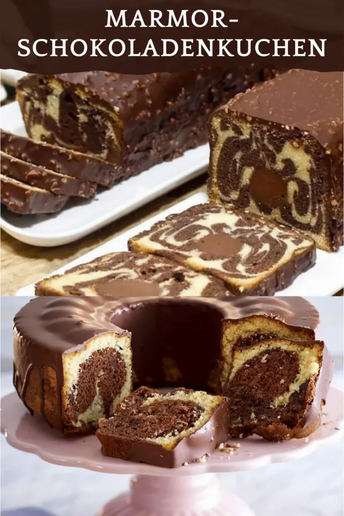 Marmor-Schokoladenkuchen 1 Marmor Schokoladenkuchen