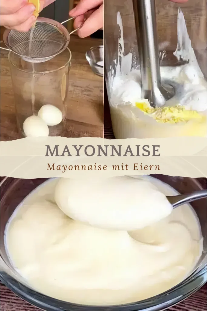 Mayonnaise aus hartgekochten Eiern 1 Mayonnaise mit hartgekochten Eiern 2