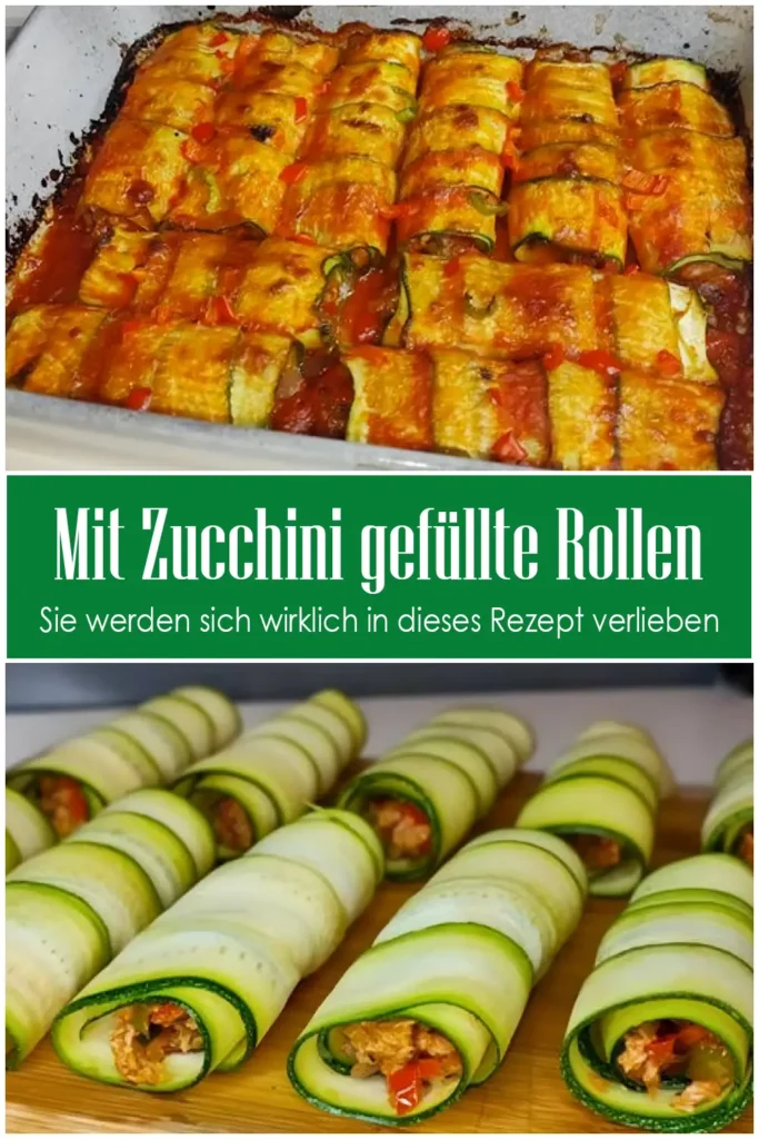 Himmlische mit Zucchini gefüllte Rollen 1 Mit Zucchini gefullte Rollen Sie werden sich wirklich in dieses Rezept verlieben