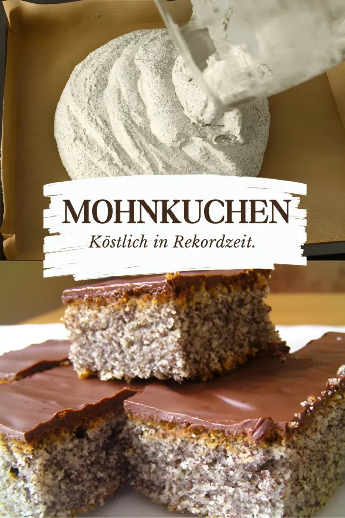 Mohnkuchen mit Joghurt für die ganze Familie 1 Mohnkuchen mit nur 10 minuten zubereitung leckeres Dessert fur die ganze Familie