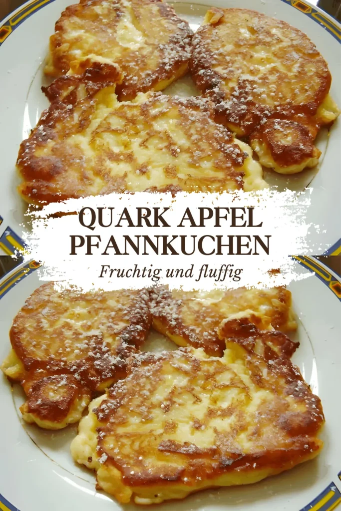 Quark Apfel Pfannkuchen 1 Quark Apfel Pfannkuchen mit 1 Packung Vanillepudding