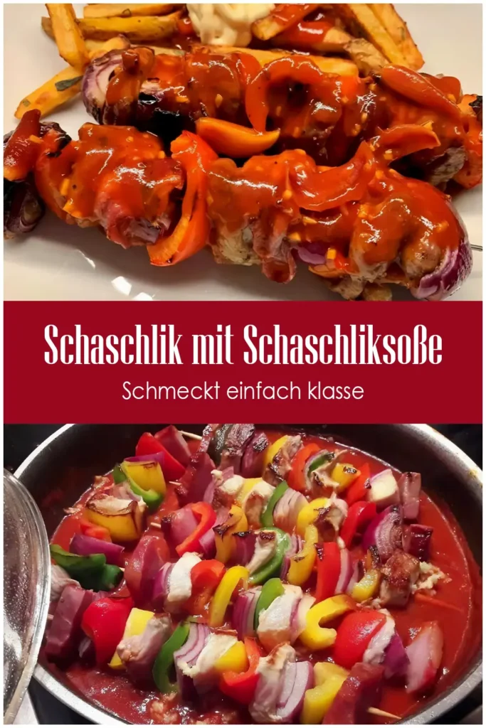 Schaschlik mit Schaschliksoße, einfach klasse 1 Schaschlik mit Schaschliksose Schmeckt einfach klasse
