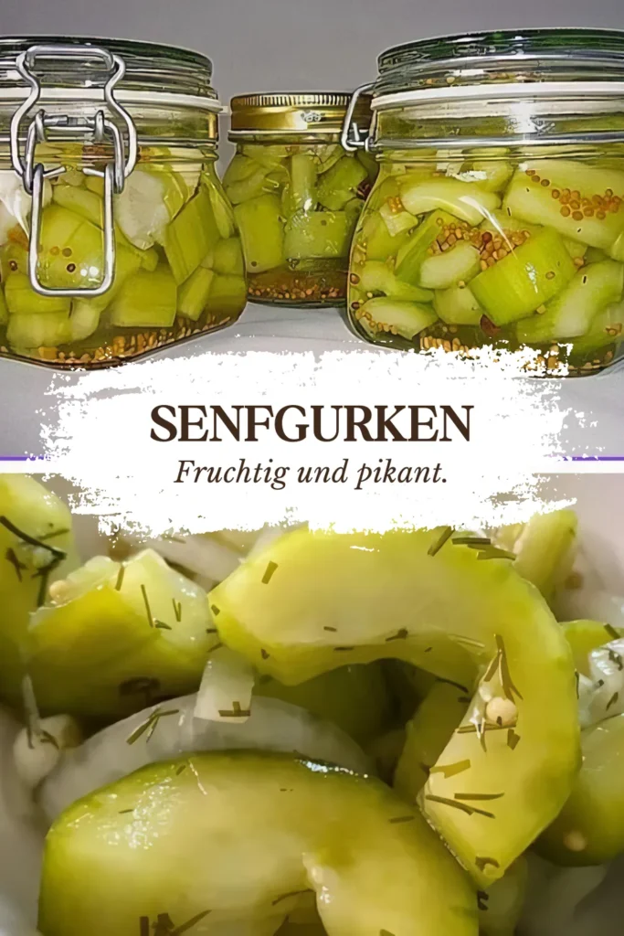 Senfgurken süß-sauer 1 Senfgurken sus sauer