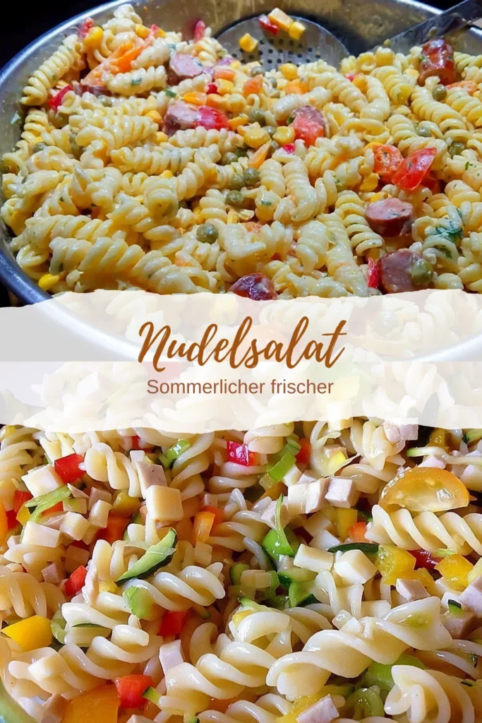 Sommerlicher frischer Nudelsalat ohne Mayo 1 Sommerlicher frischer Nudelsalat ohne Mayo