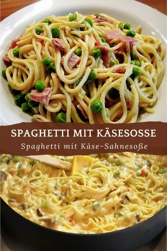 Spaghetti in cremiger Käse-Sahnesoße 1 Spaghetti in Kase Sahnesose Ein unwiderstehliches Gericht