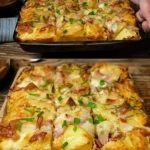 Kartoffelauflauf 3 Leckerer Kartoffelauflauf mit Käse und Kräutern im Ofen gebacken