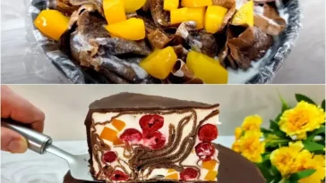 Köstlicher Kuchen auf einem Tisch, bereit zum Servieren