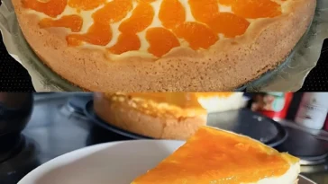 Saftiger Mandarinen Kuchen mit Schmand, perfekt für jeden Anlass.