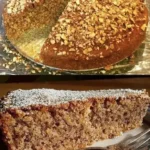 Nusskuchen 4 Saftiger Nusskuchen mit einer Vielzahl von Nüssen als Zutat