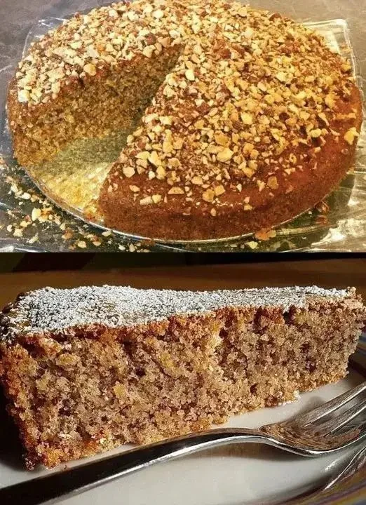 Nusskuchen 10 Saftiger Nusskuchen mit einer Vielzahl von Nüssen als Zutat