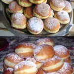 Omas Berliner Krapfen 4 Omas Berliner Krapfen frisch gebacken und gefüllt mit Marmelade