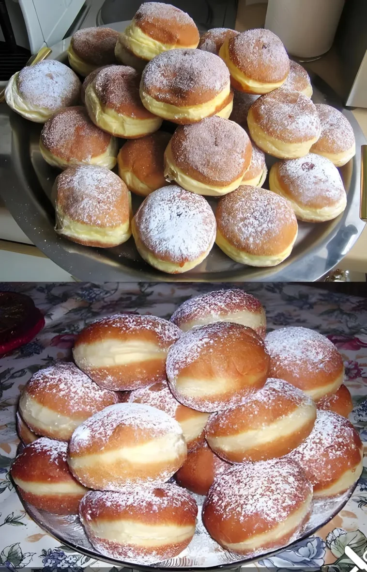 Omas Berliner Krapfen 5 Omas Berliner Krapfen frisch gebacken und gefüllt mit Marmelade