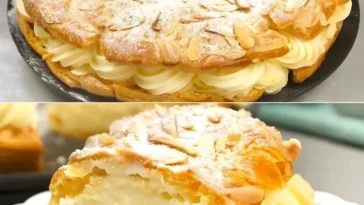 Leckerer Polnischer Windbeutelkuchen mit Sahnefüllung