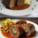 Rinderrouladen klassisches Rezept 4 Klassisches Rezept für Rinderrouladen mit Zutaten und Zubereitungsschritten