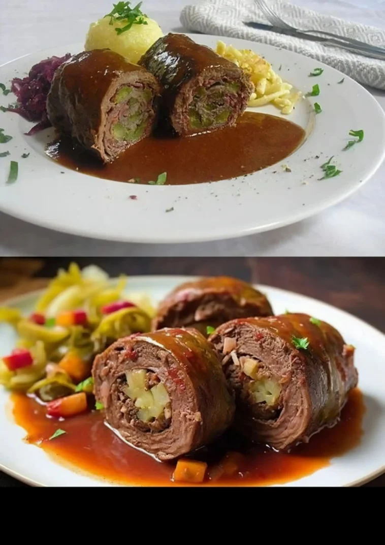 Rinderrouladen klassisches Rezept 1 Klassisches Rezept für Rinderrouladen mit Zutaten und Zubereitungsschritten