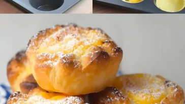 Sahnetörtchen mit Sahne und frischen Früchten auf einem Teller