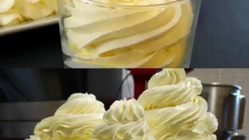 Sanfte Buttercreme für Torten und Desserts in einer schönen Schale