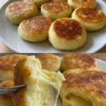 Apfel-Zimt-Muffins Rezept einfach 3 Frisch gebackene Apfel-Zimt-Muffins auf einem Tisch