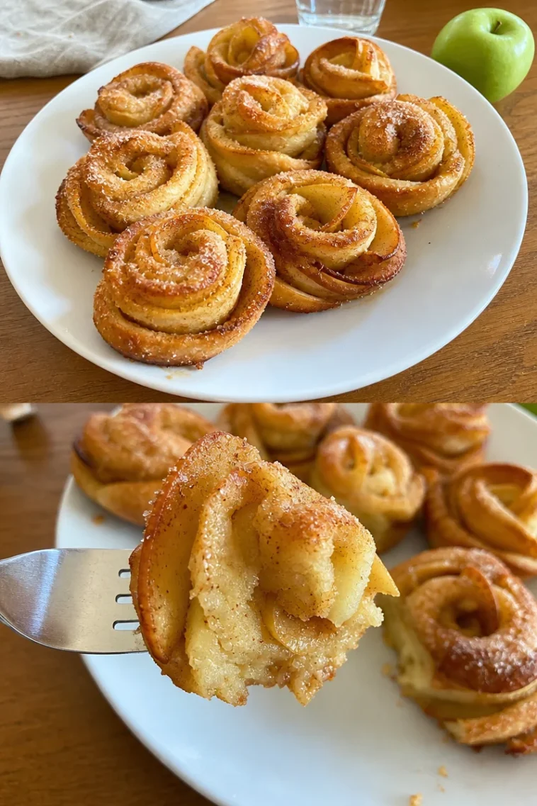Apfelbrötchen: Dein neues Lieblings-Gebäck zum Verlieben 1 Leckere Apfelbrötchen auf einem Teller, frisch gebacken und verführerisch dekoriert.