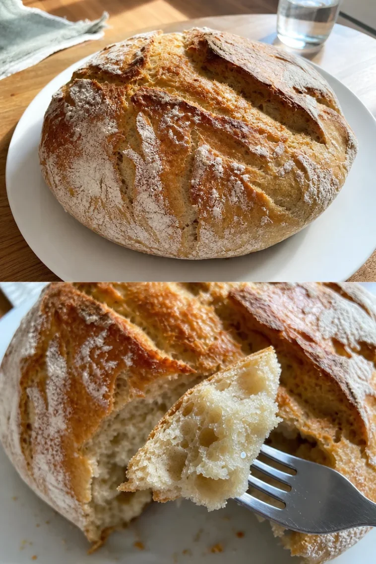 Leckeres selbstgemachtes Blitzbrot auf einem Holzbrett