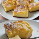 Einfacher Apfelkuchen frisch aus dem Ofen mit Äpfeln und Zimt.