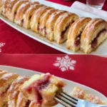 Frischkäse Marmelade Kaffeekuchen Rezept 4 Frischkäse Marmelade Kaffeekuchen auf einem Teller