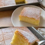 Heißer Milchkuchen Rezept 3 Heißer Milchkuchen aus frischen Zutaten, serviert auf einem Teller.